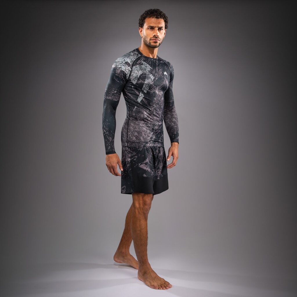 Рашгард Venum Rage & Workout Long Sleeve - Black/Grey