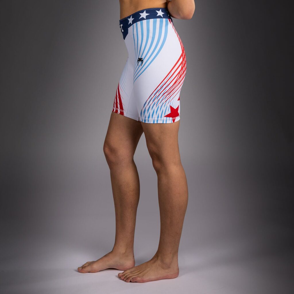 Шорты Women's Official UFC Freedom 250 by Venum White Authentic Long Fit Vale Tudo