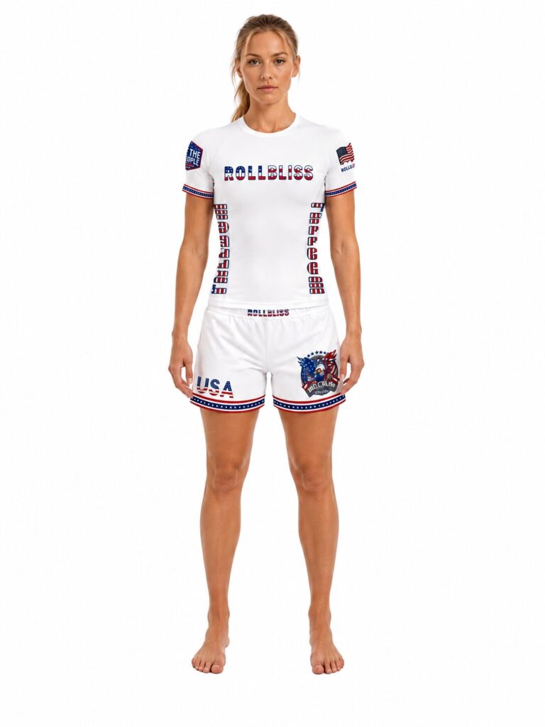 Rollbiss Рашгард White Freedom BJJ