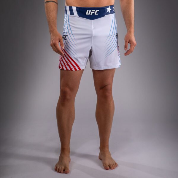 Шорты Men's Official UFC Freedom 250 by Venum White Authentic Fight Night Fit Fight Short