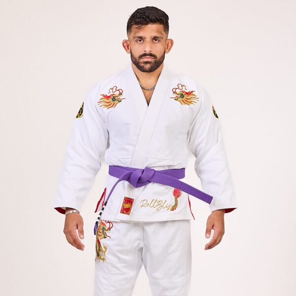 Rollbiss Кимоно White Year Of The Dragon BJJ