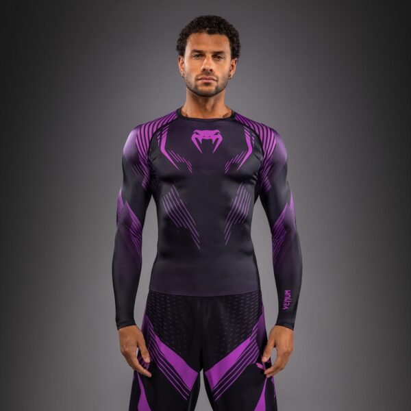 Рашгард Venum No-Gi 6.0 Long Sleeve - Black/Purple