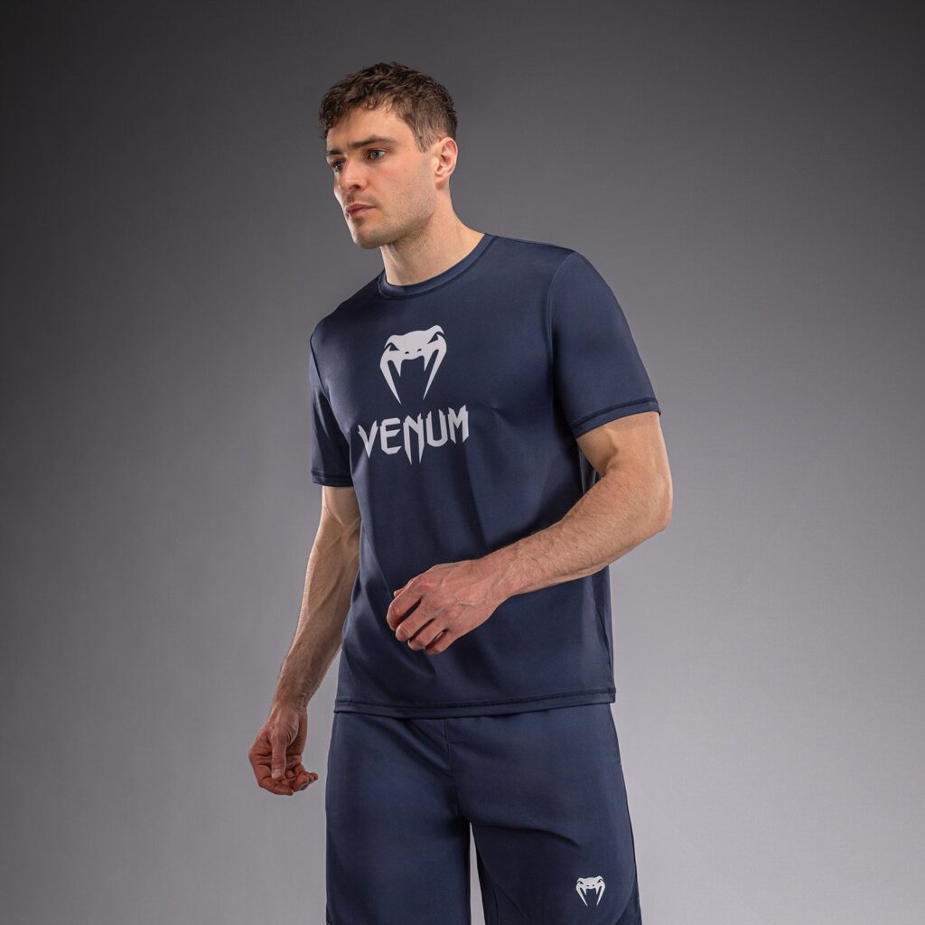 Футболка Venum Classic Dry Tech - Navy Blue/White