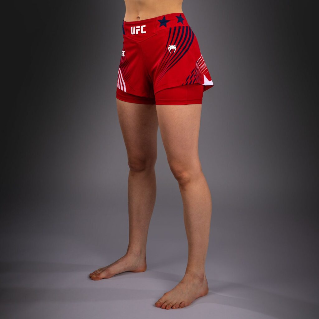 Шорты Women's Official UFC Freedom 250 by Venum Red Authentic Fight Night Fight