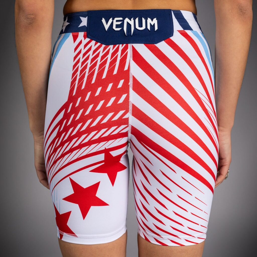 Шорты Women's Official UFC Freedom 250 by Venum White Authentic Long Fit Vale Tudo