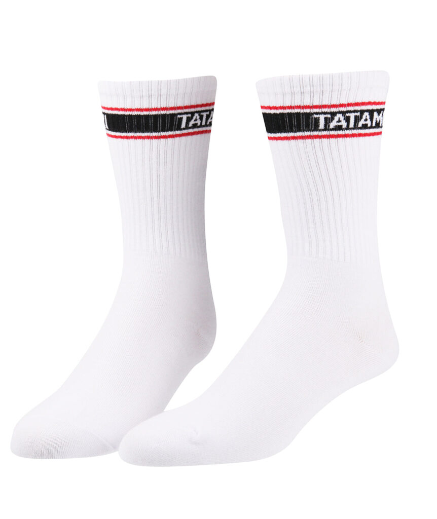 Tatami Crew Socks (2 Pack) - White