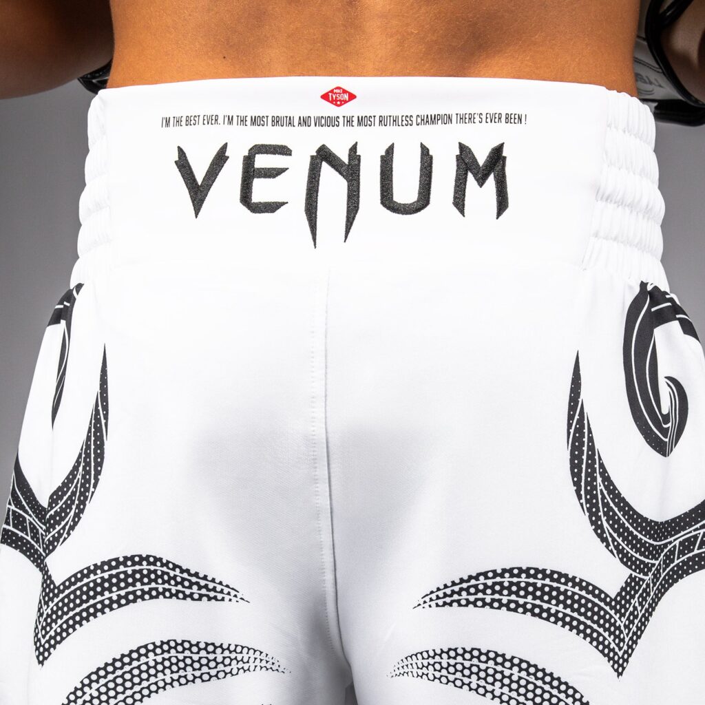 Шорты Venum x Mike Tyson Tiger Boxing - Optical White/Deep Black