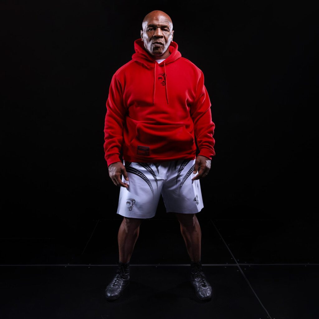 Худи Venum x Mike Tyson Tiger - Intense Red/Deep Black