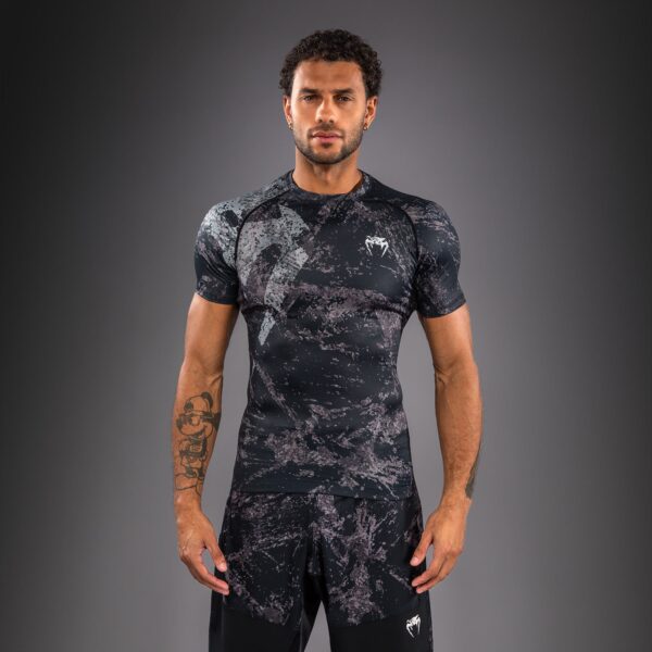 Рашгард Venum Rage & Workout Short Sleeve - Black/Grey