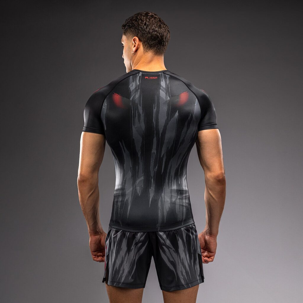 Рашгард Venum Demon Short Sleeve - Black/Grey