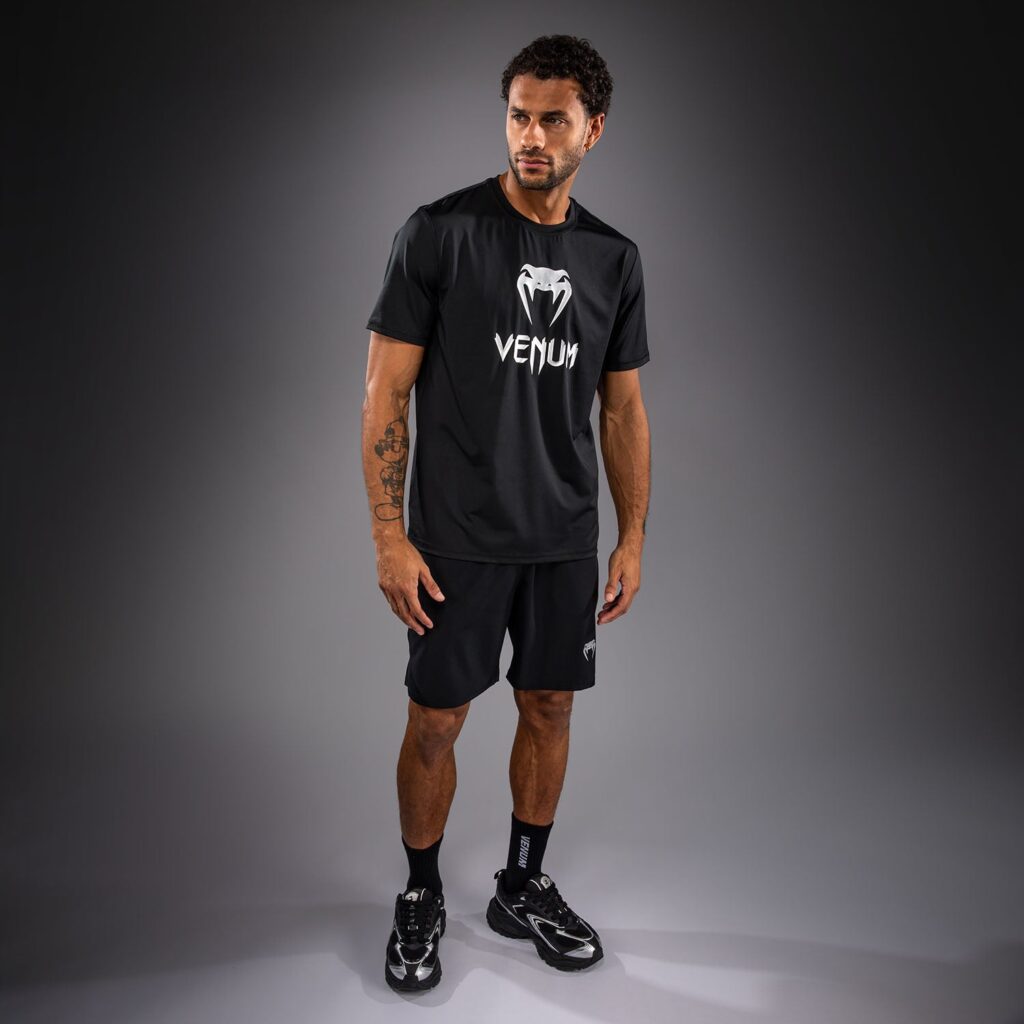 Футболка Venum Classic Dry Tech - Black/Silver