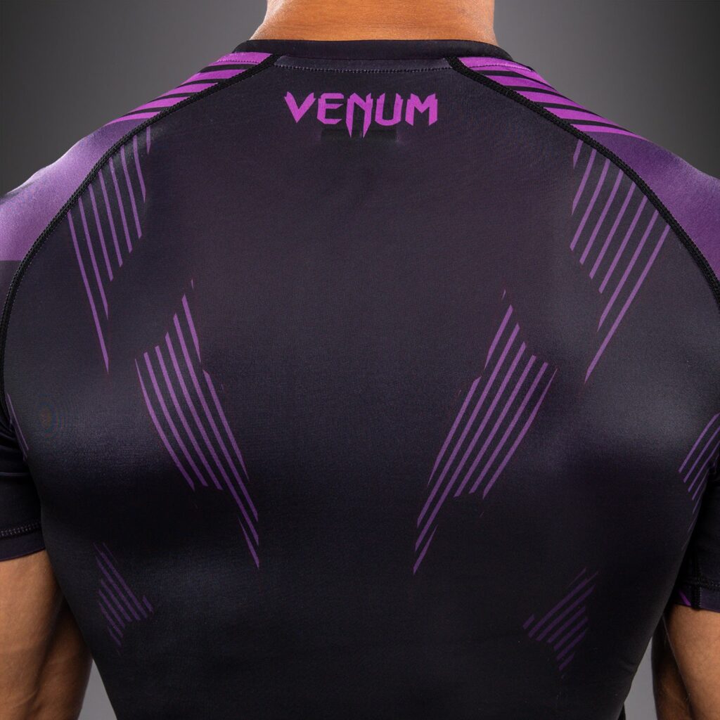 Рашгард Venum No-Gi 6.0 Short Sleeve - Black/Purple