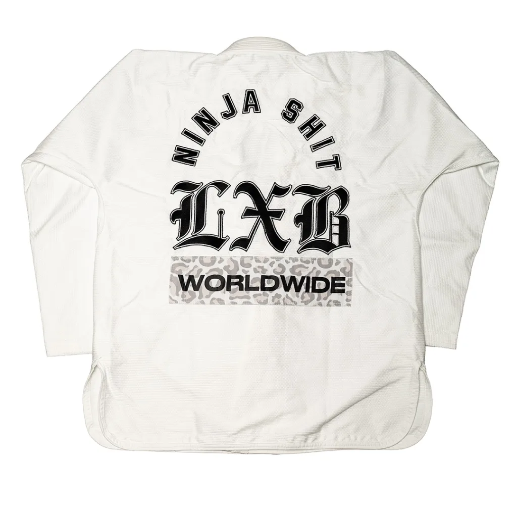Кимоно Level x Black NINJA SHIT V3 - White