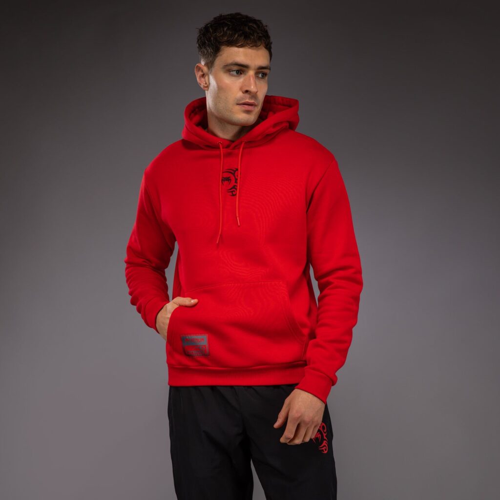 Худи Venum x Mike Tyson Tiger - Intense Red/Deep Black