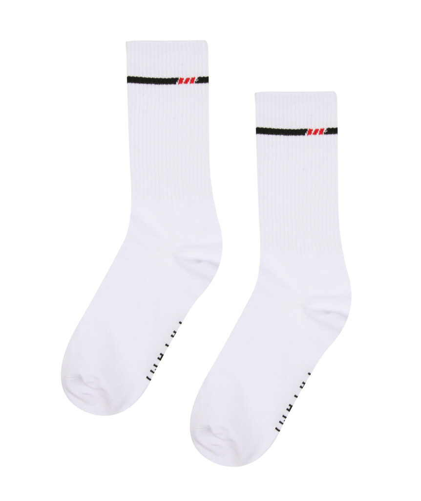 Tatami Crew Socks (2 Pack) - White