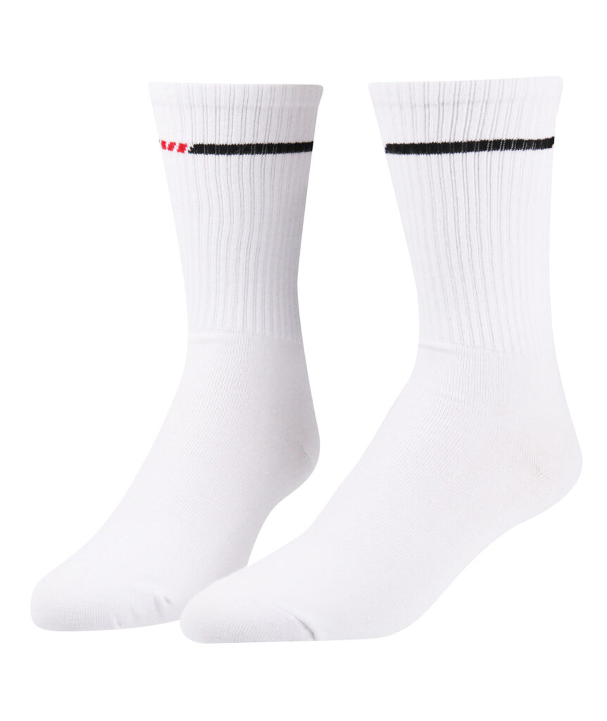 Tatami Crew Socks (2 Pack) - White