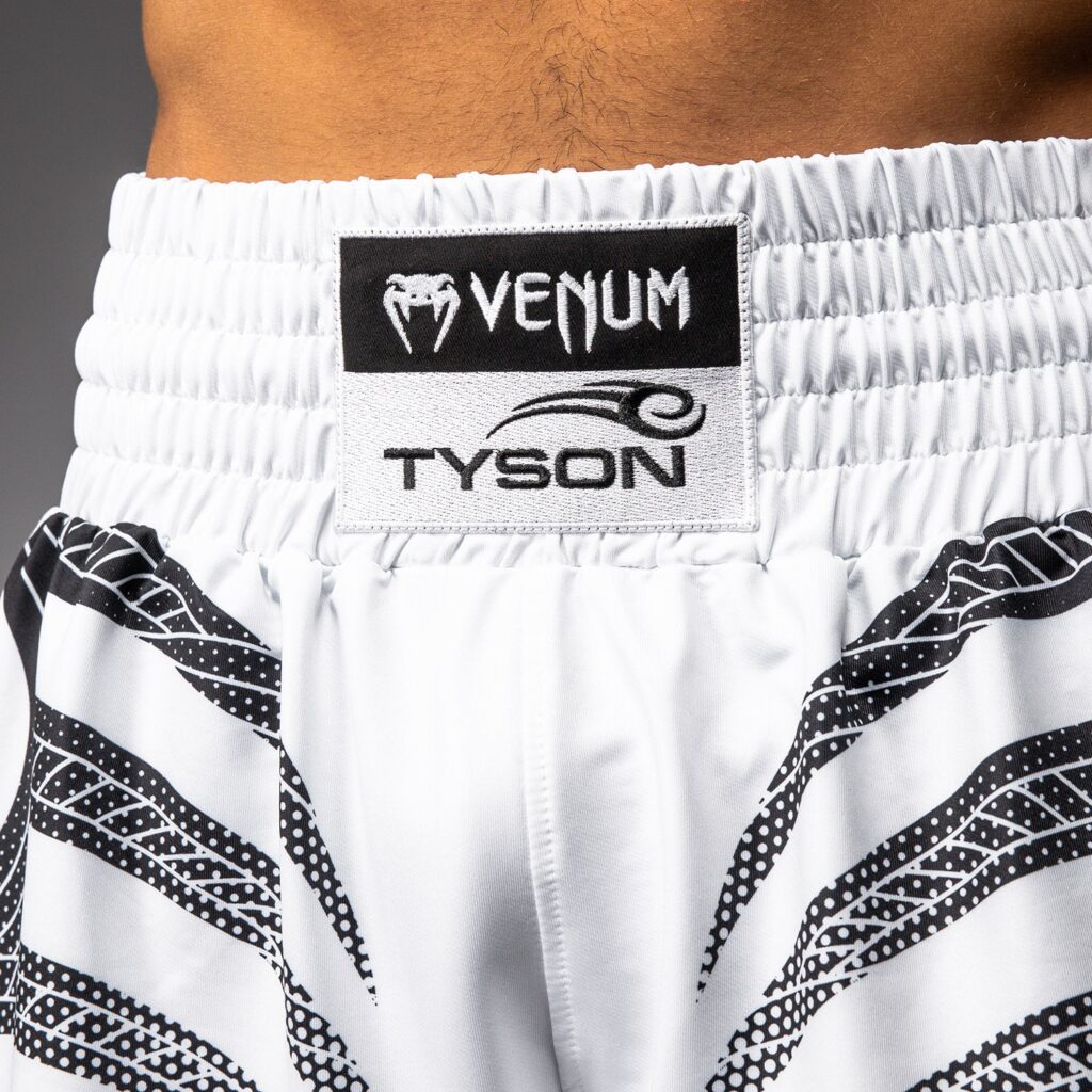 Шорты Venum x Mike Tyson Tiger Boxing - Optical White/Deep Black