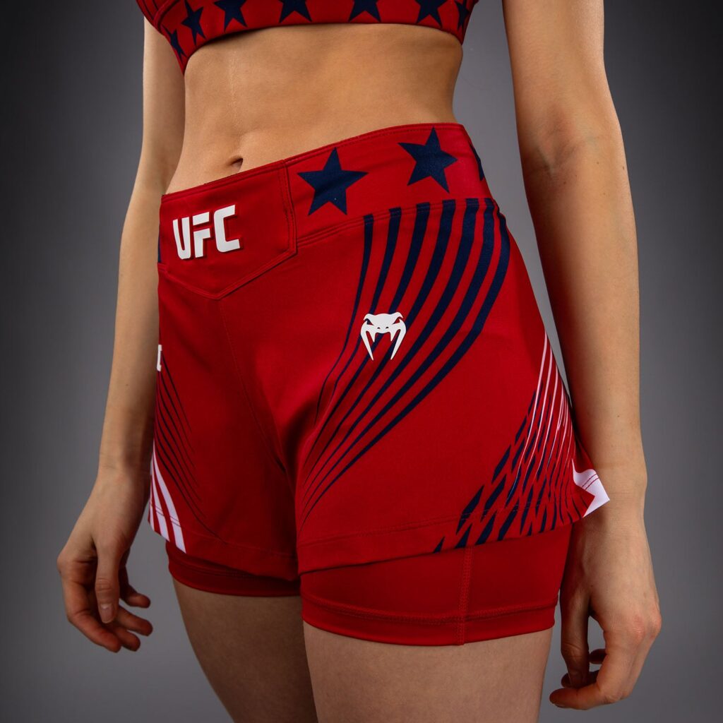 Шорты Women's Official UFC Freedom 250 by Venum Red Authentic Fight Night Fight