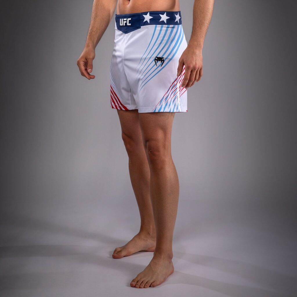 Шорты Men's Official UFC Freedom 250 by Venum White Authentic Fight Night Fit Fight Short