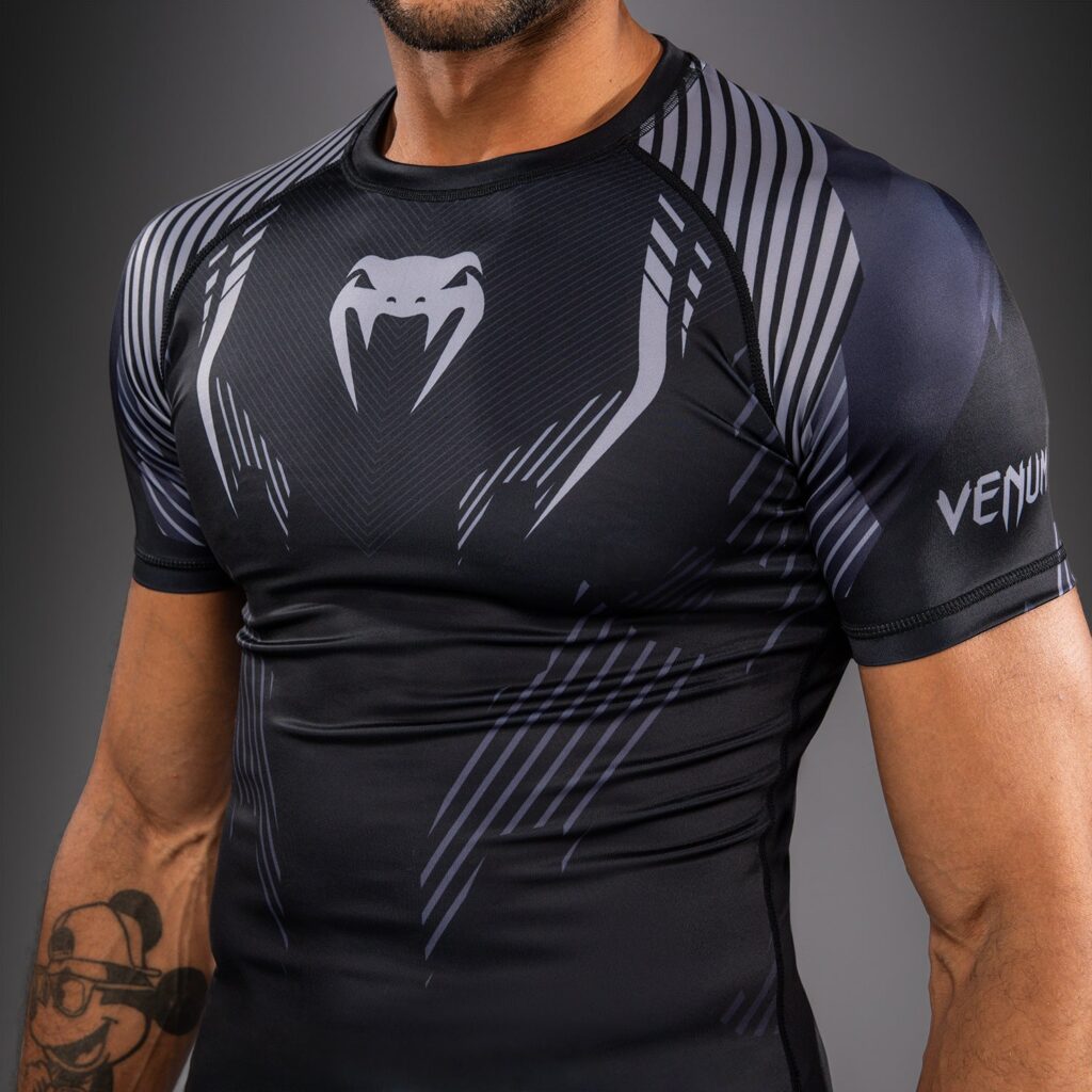 Рашгард Venum No-Gi 6.0 Short Sleeve - Black/Grey