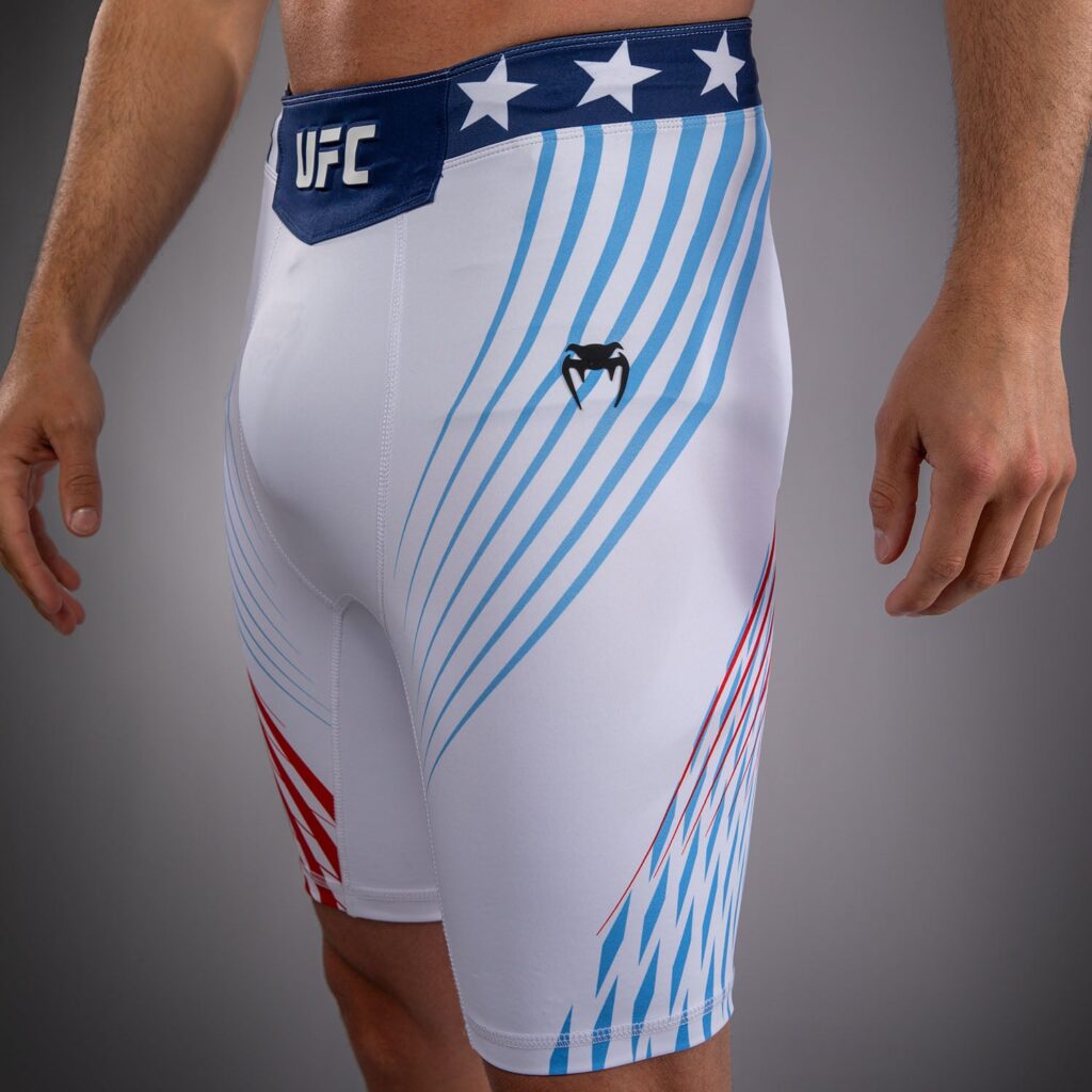 Шорты Men's Official UFC Freedom 250 by Venum White Authentic Fight Night Vale Tudo