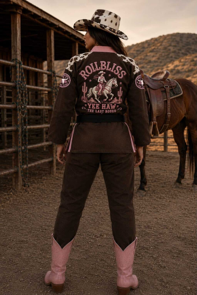Rollbiss Кимоно Brown CowGirl Yee Haw BJJ