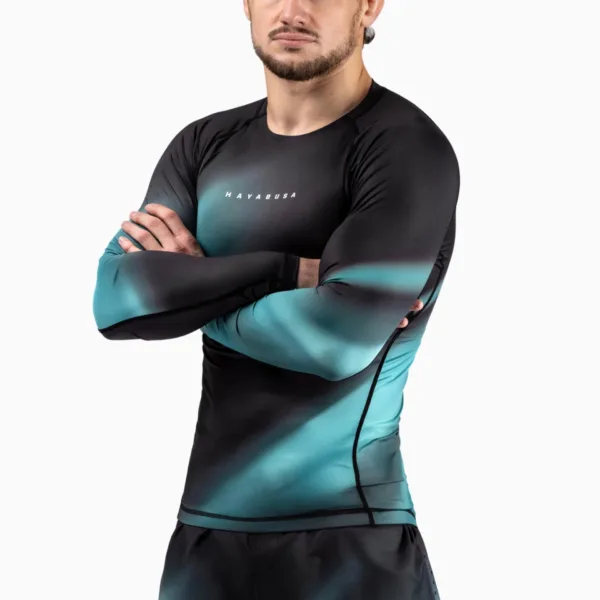 Рашгард Hayabusa Men’s Apex Nova Long Sleeve - Aurora Teal