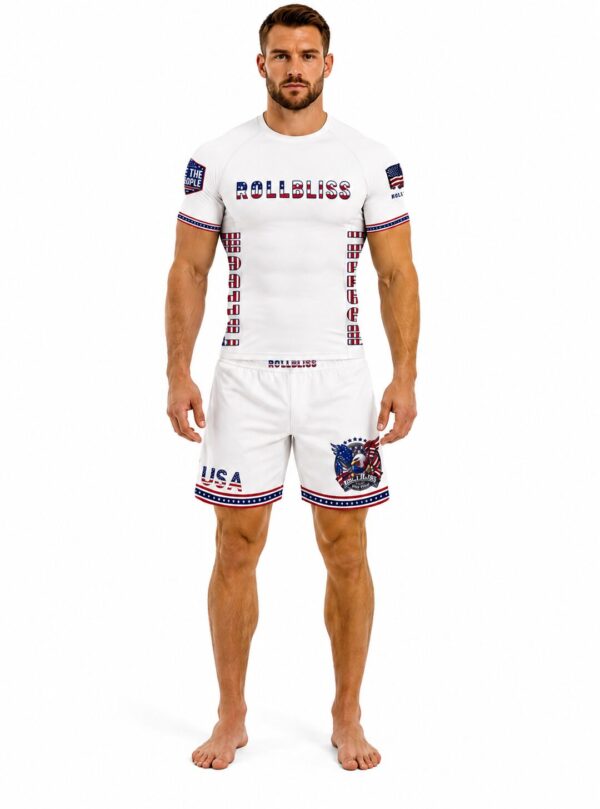 Rollbiss Рашгард White Freedom BJJ