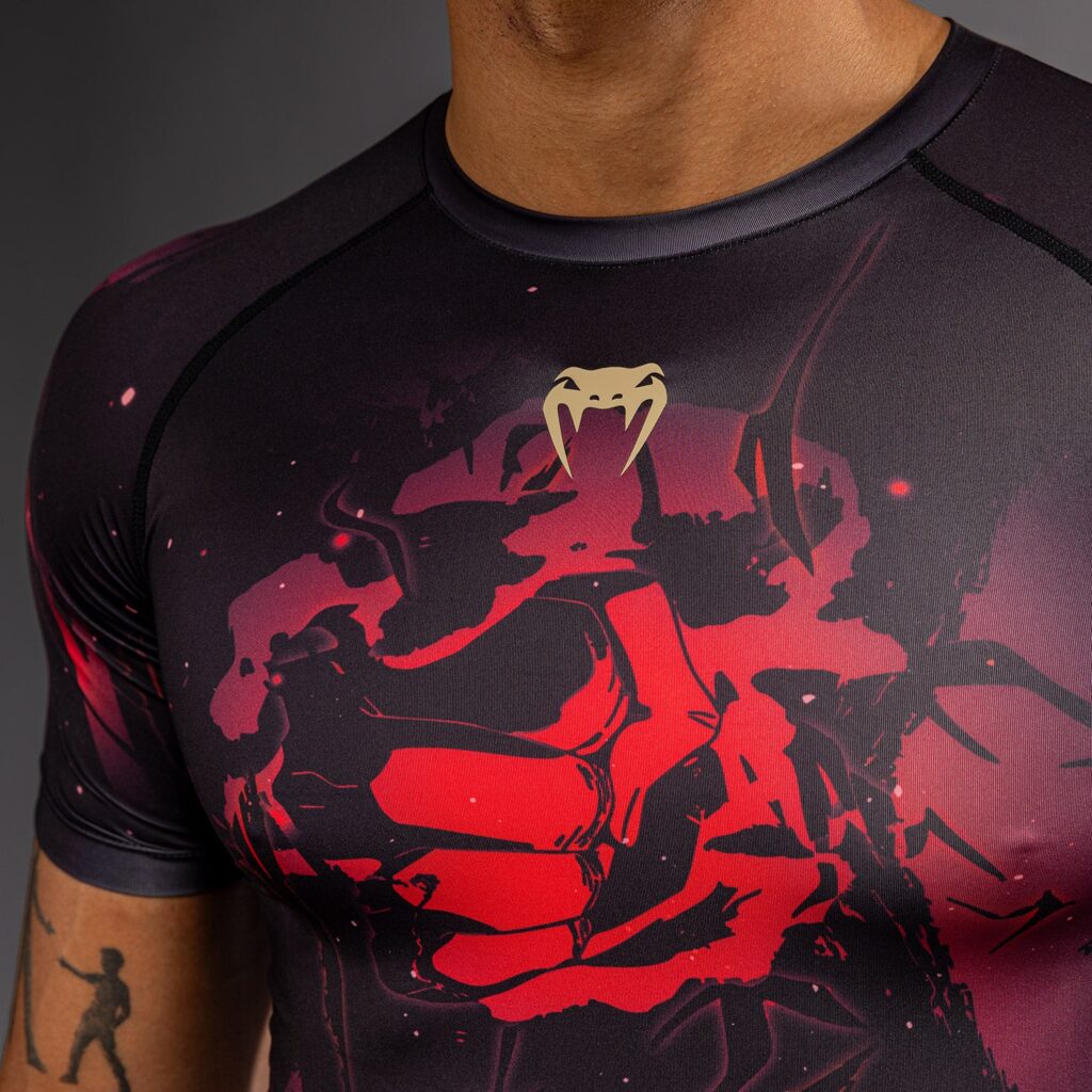 Рашгард Jujutsu Kaisen x Venum Itadori Short Sleeve - Black/Red