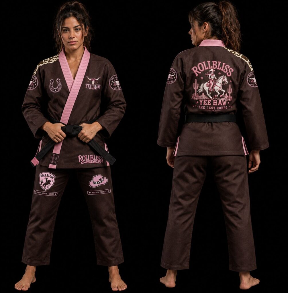 Rollbiss Кимоно Brown CowGirl Yee Haw BJJ