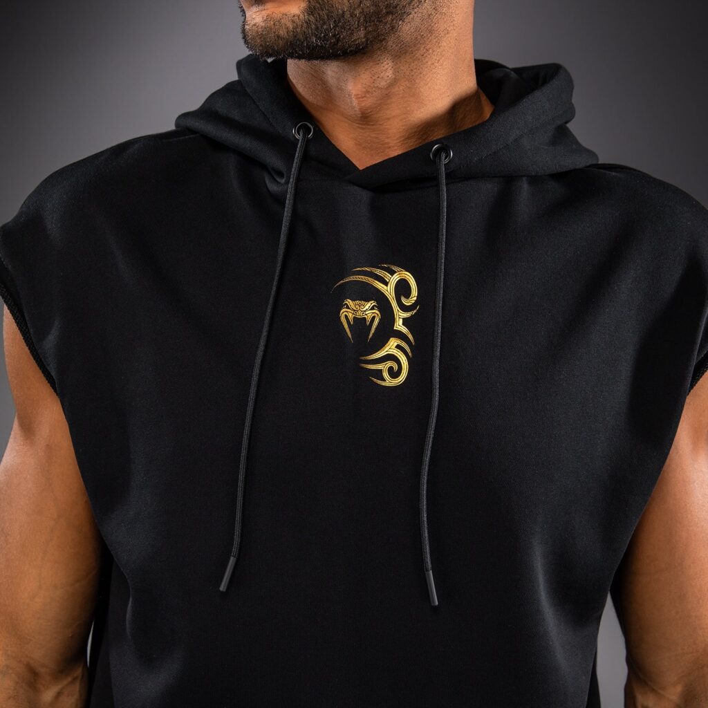 Худи Venum x Mike Tyson Tiger Sleeveless - Black/Gold