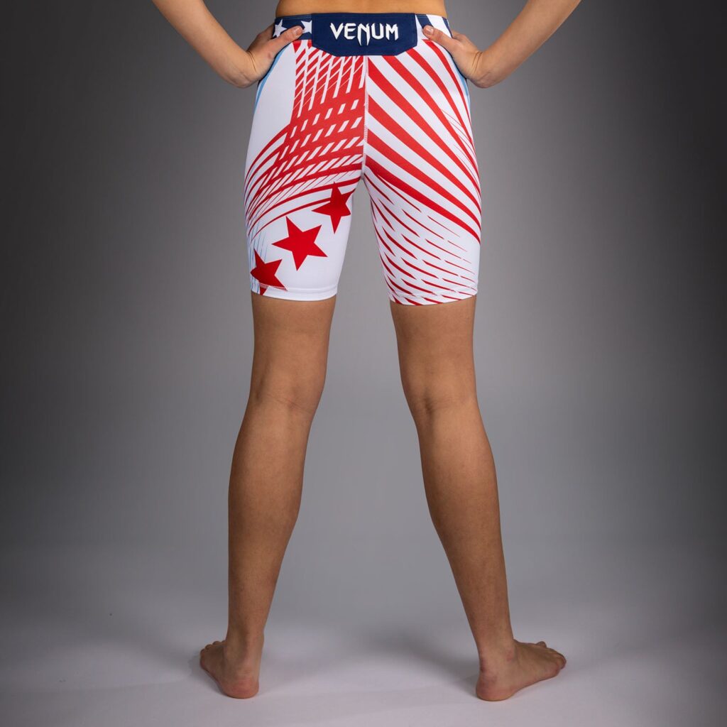 Шорты Women's Official UFC Freedom 250 by Venum White Authentic Long Fit Vale Tudo
