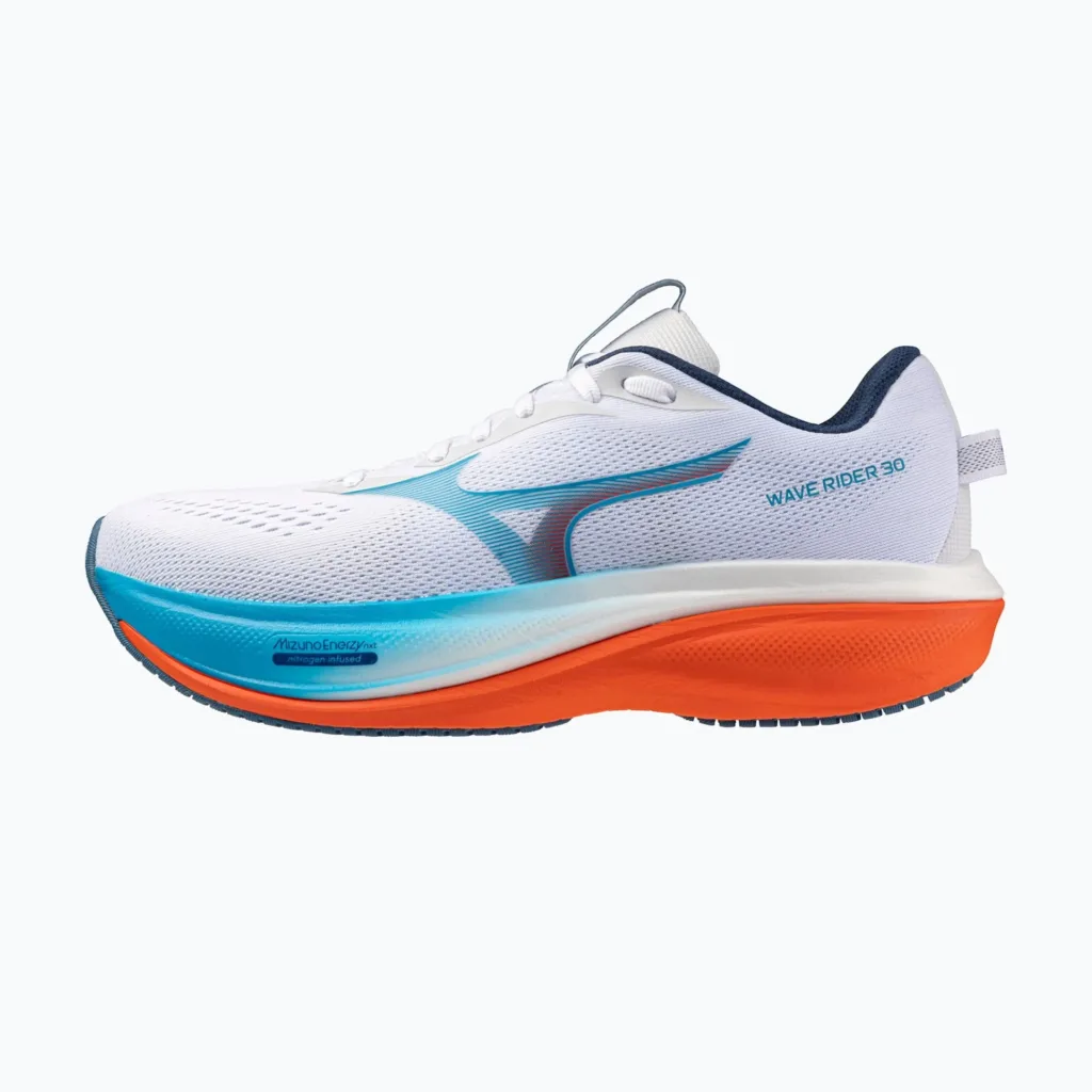 Кроссовки для бега Mizuno Wave Rider 30 white/blue jewel/orange