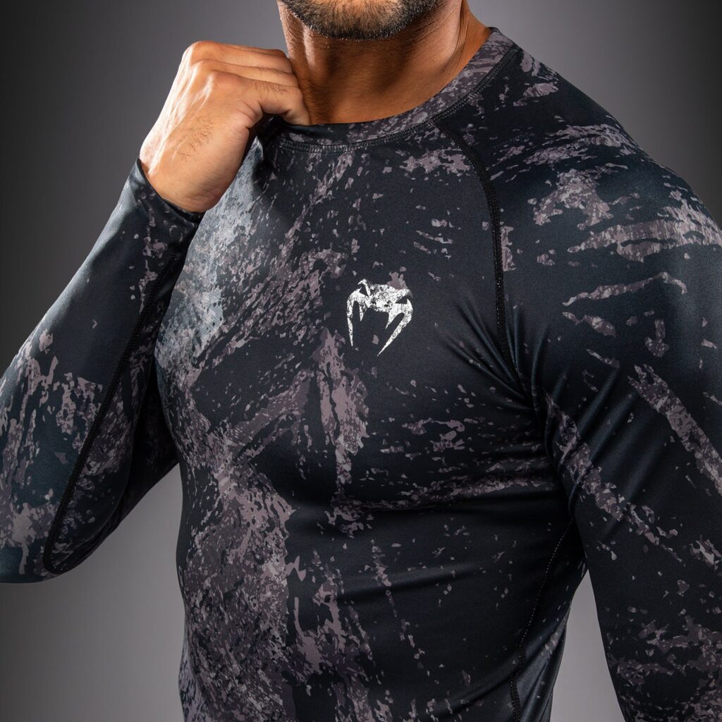 Рашгард Venum Rage & Workout Long Sleeve - Black/Grey