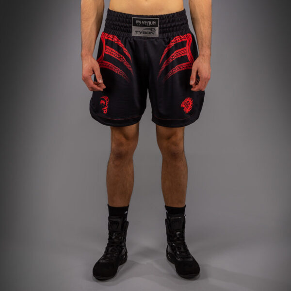 Шорты Venum x Mike Tyson Tiger Boxing - Deep Black/Intense Red
