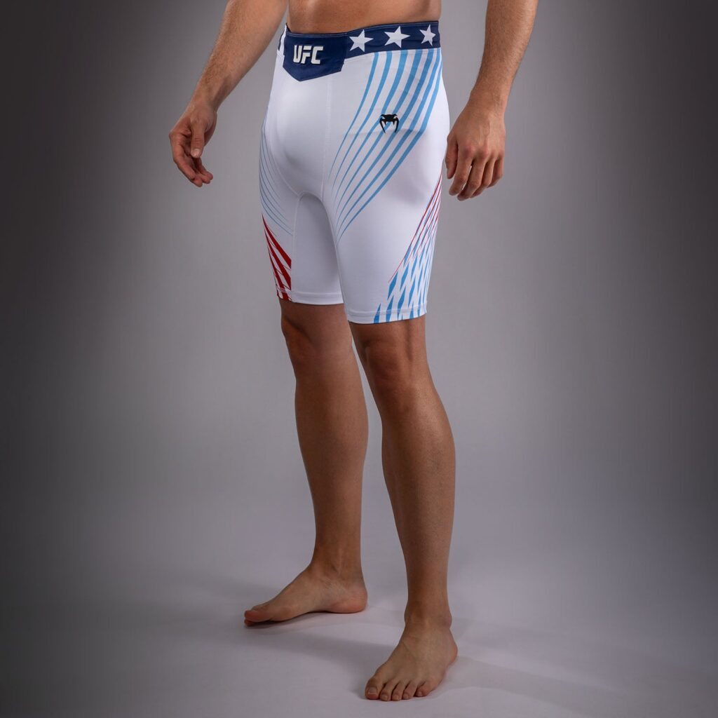Шорты Men's Official UFC Freedom 250 by Venum White Authentic Fight Night Vale Tudo