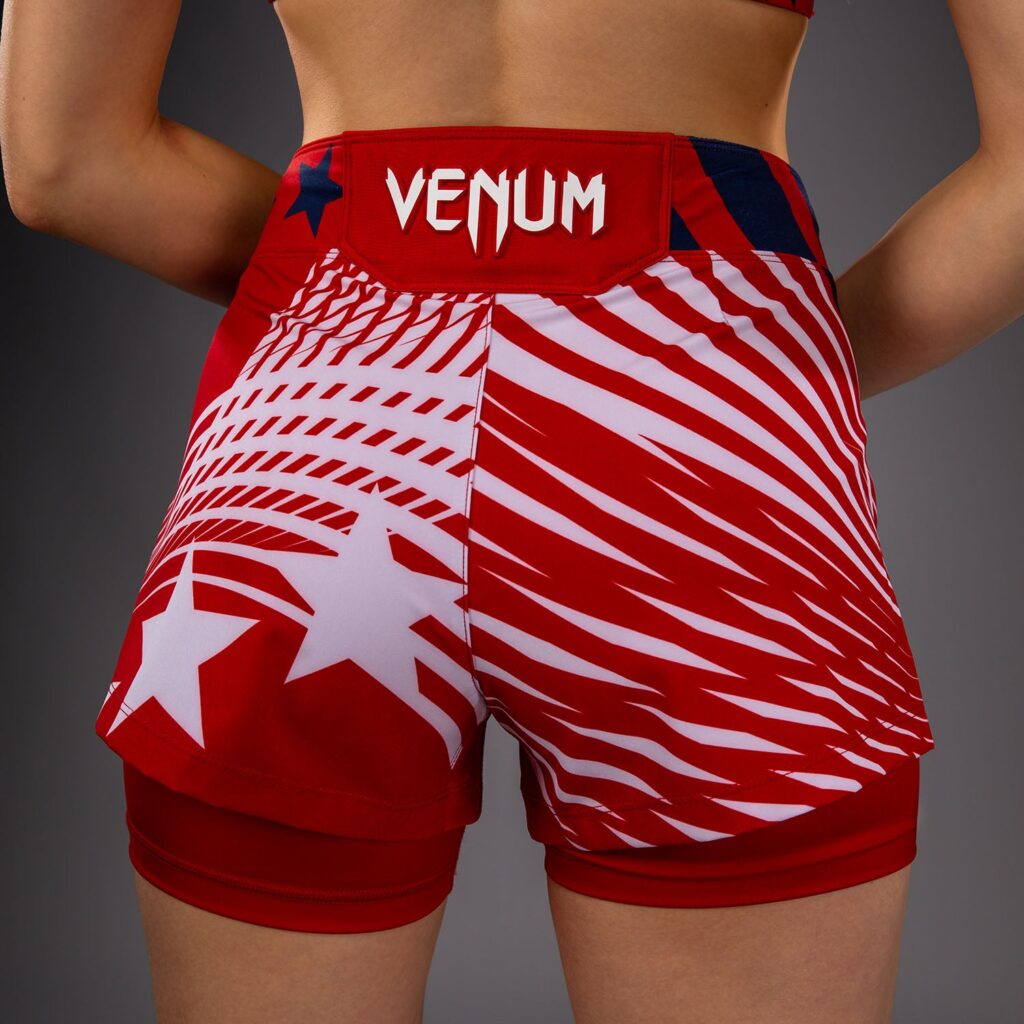 Шорты Women's Official UFC Freedom 250 by Venum Red Authentic Fight Night Fight