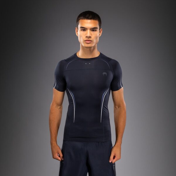 Рашгард Venum G-Core Short Sleeve - Navy Blue/White