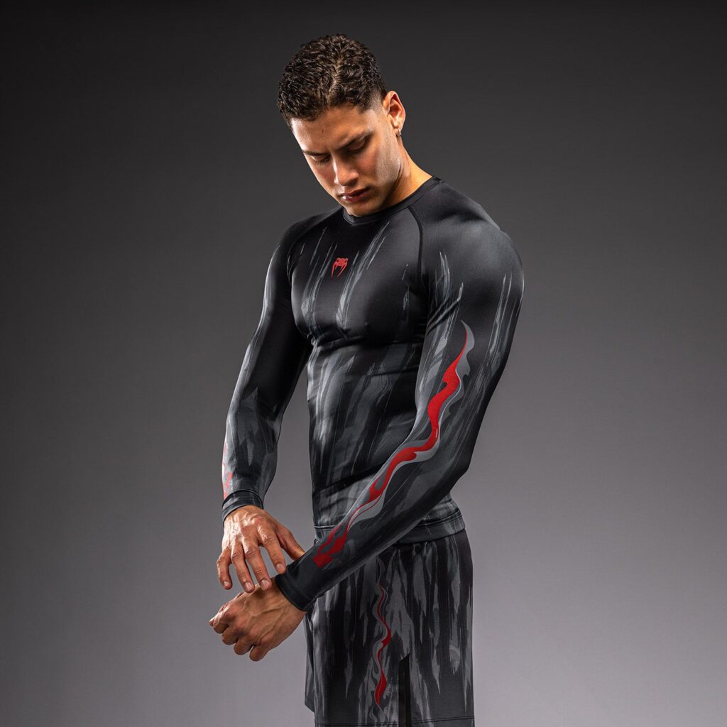 Рашгард Venum Demon Long Sleeve - Black/Grey