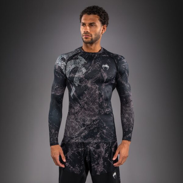 Рашгард Venum Rage & Workout Long Sleeve - Black/Grey