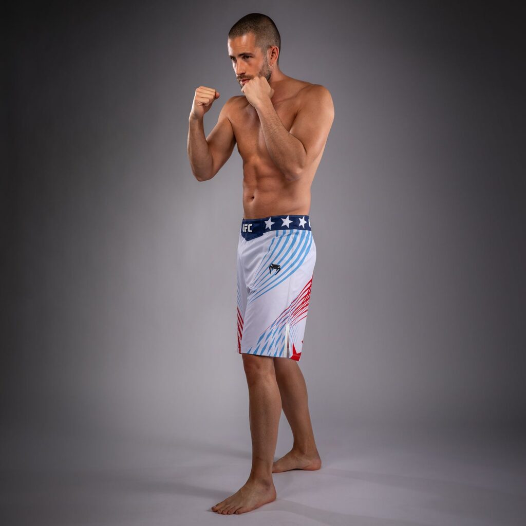 Шорты Men's Official UFC Freedom 250 by Venum White Authentic Fight Night Long Fit Fight