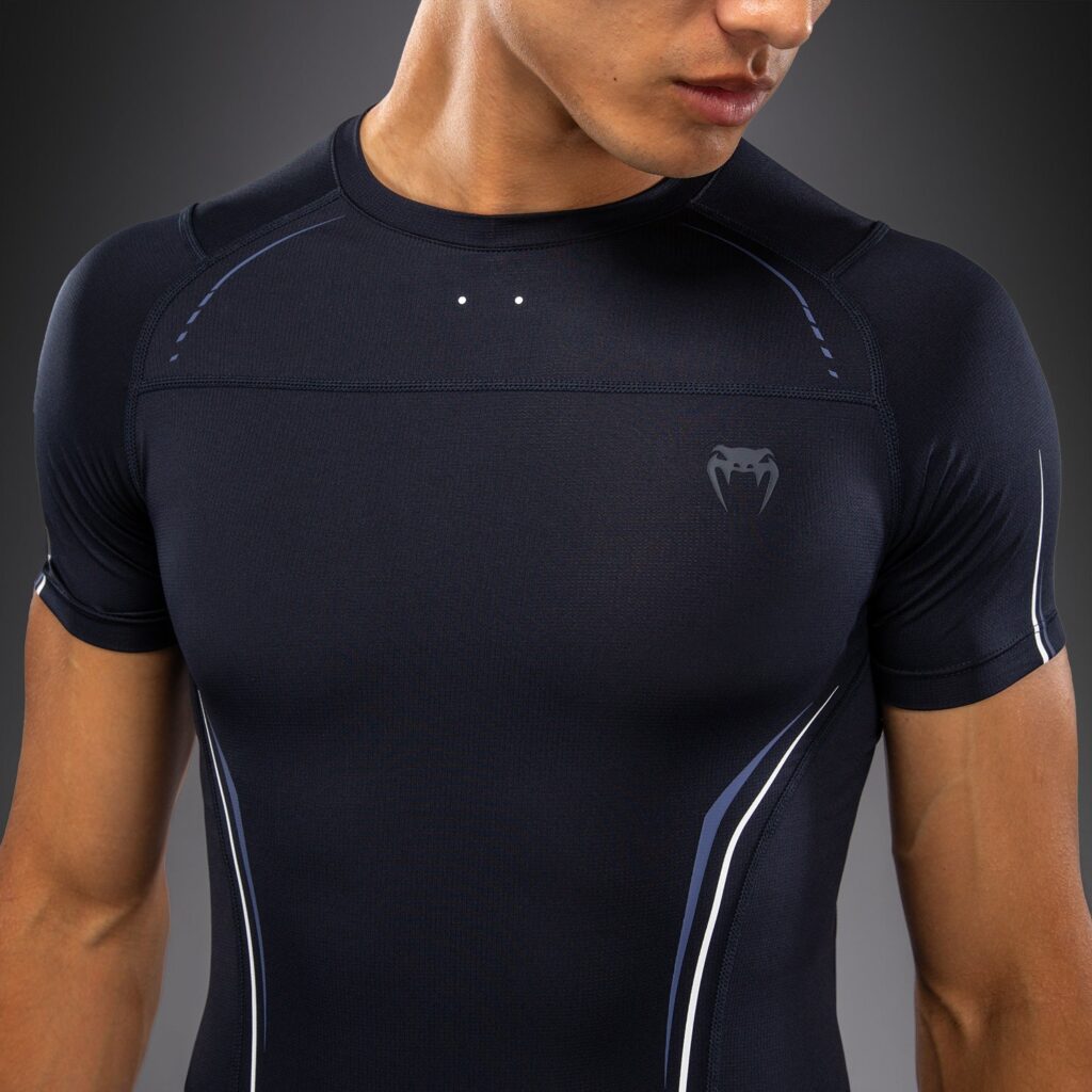 Рашгард Venum G-Core Short Sleeve - Navy Blue/White