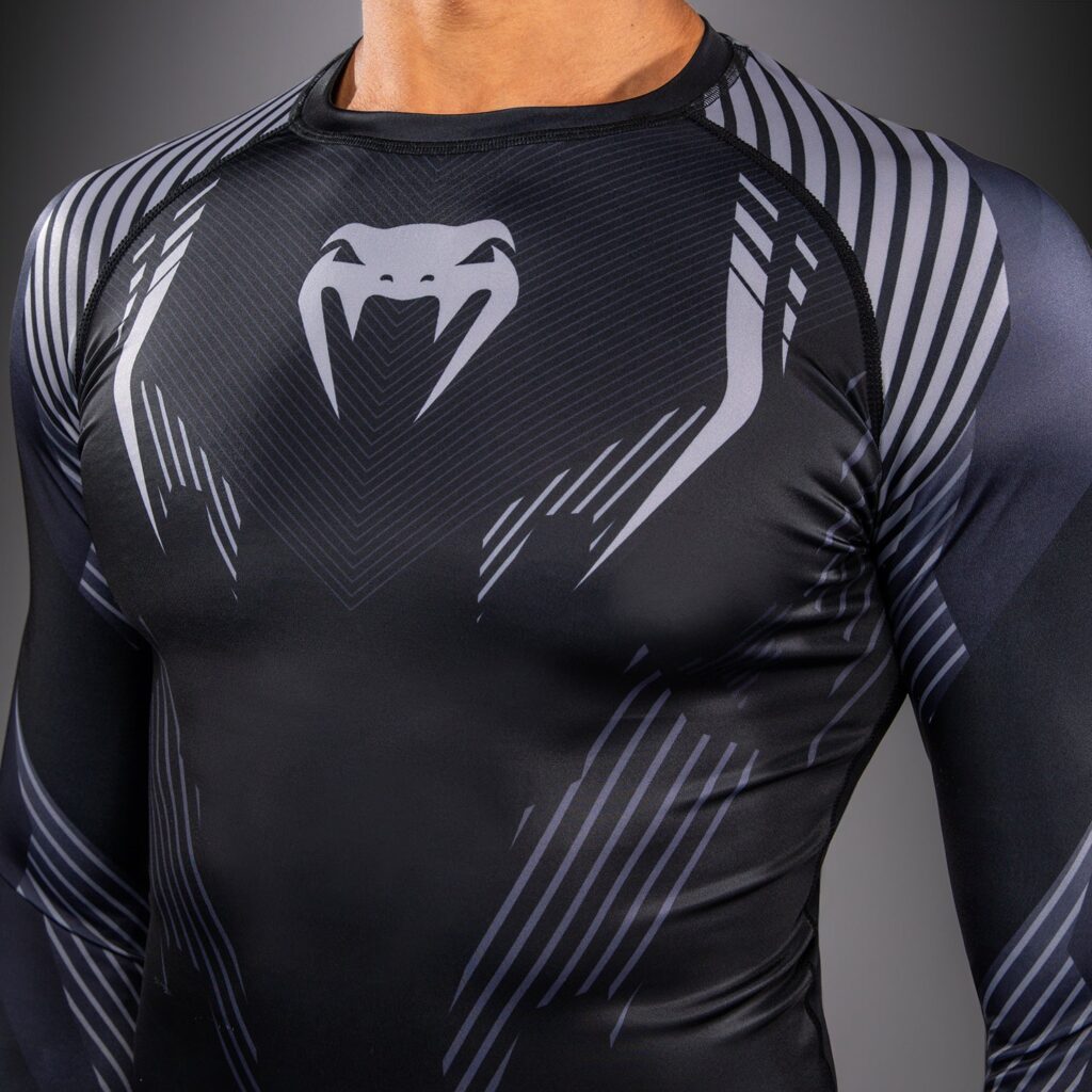 Рашгард Venum No-Gi 6.0 Long Sleeve - Black/Grey