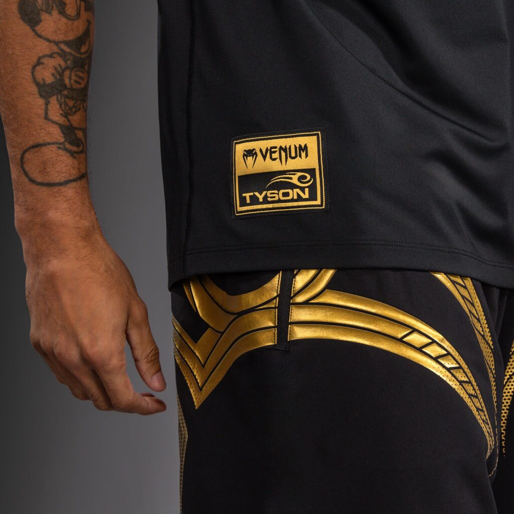 Футболка Venum x Mike Tyson Tiger Dry Tech - Black/Gold