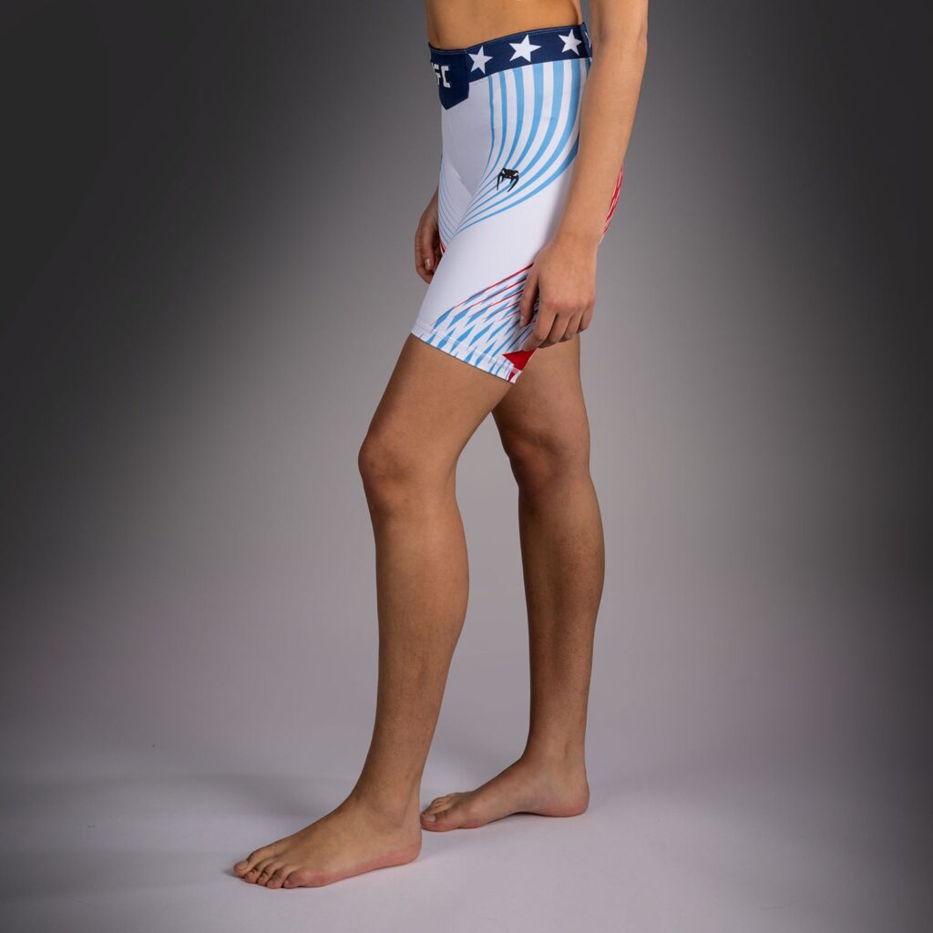Шорты Women's Official UFC Freedom 250 by Venum White Authentic Long Fit Vale Tudo