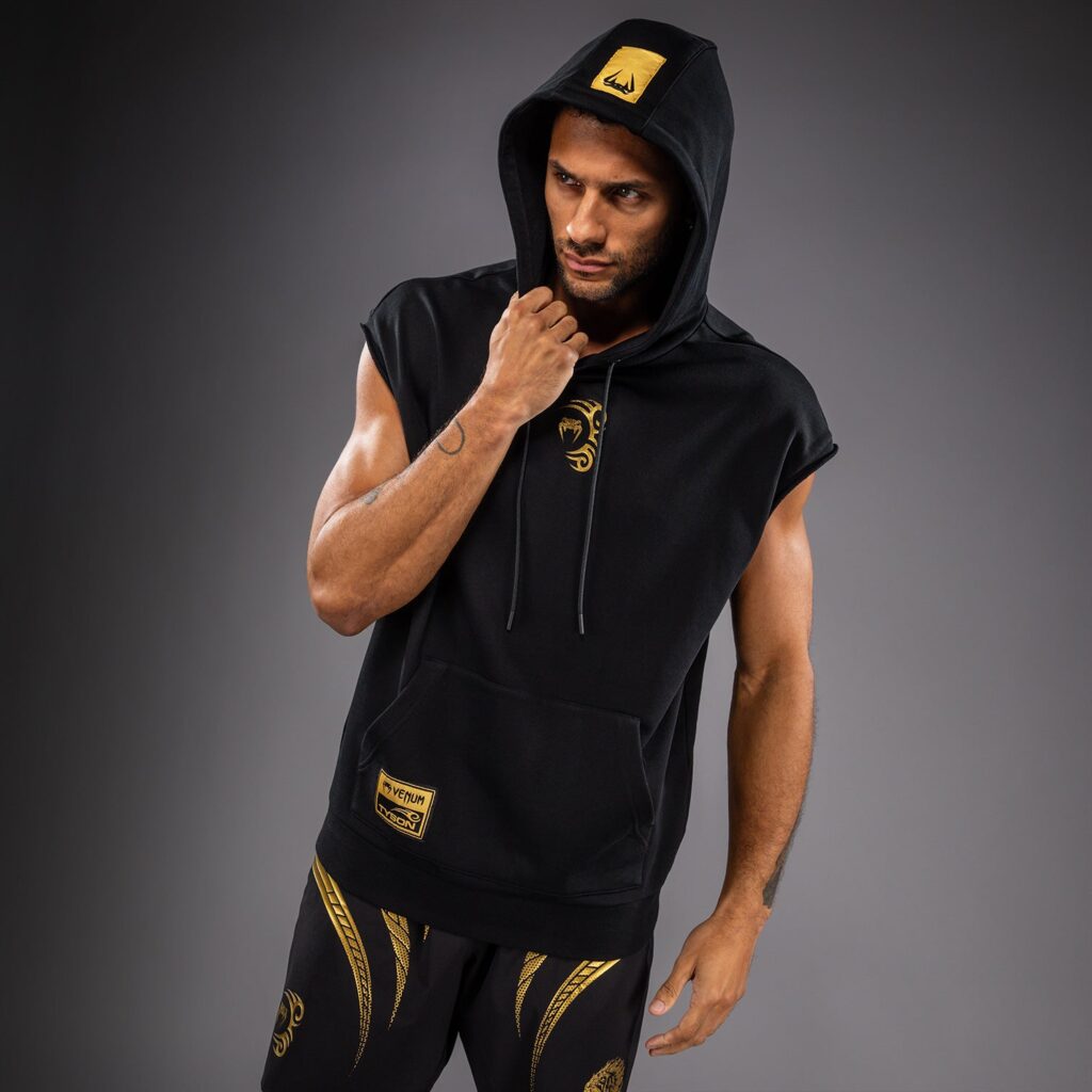 Худи Venum x Mike Tyson Tiger Sleeveless - Black/Gold