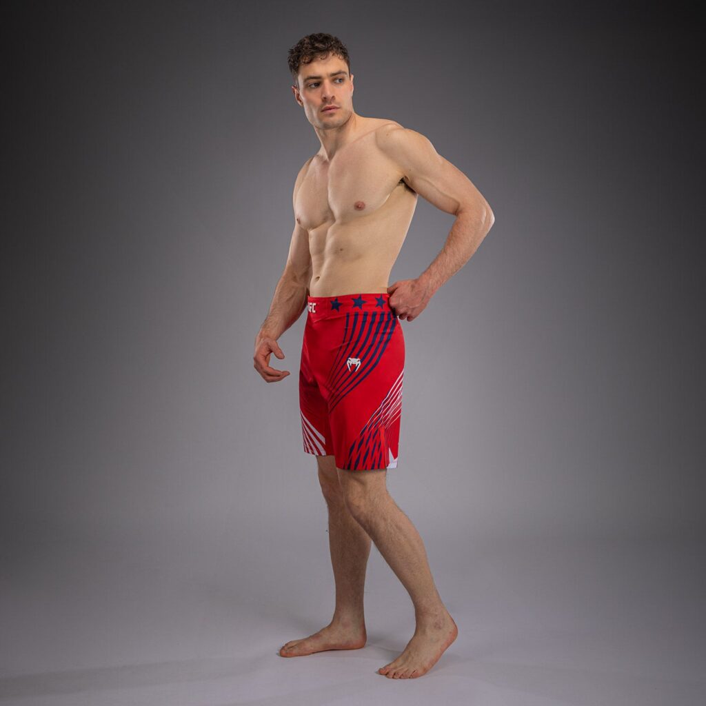 Шорты Men's Official UFC Freedom 250 by Venum Red Personalized Authentic Fight Night Long Fit Fight