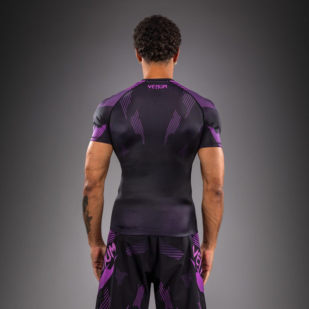 Рашгард Venum No-Gi 6.0 Short Sleeve - Black/Purple
