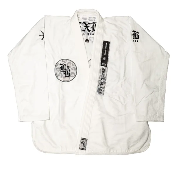 Кимоно Level x Black NINJA SHIT V3 - White