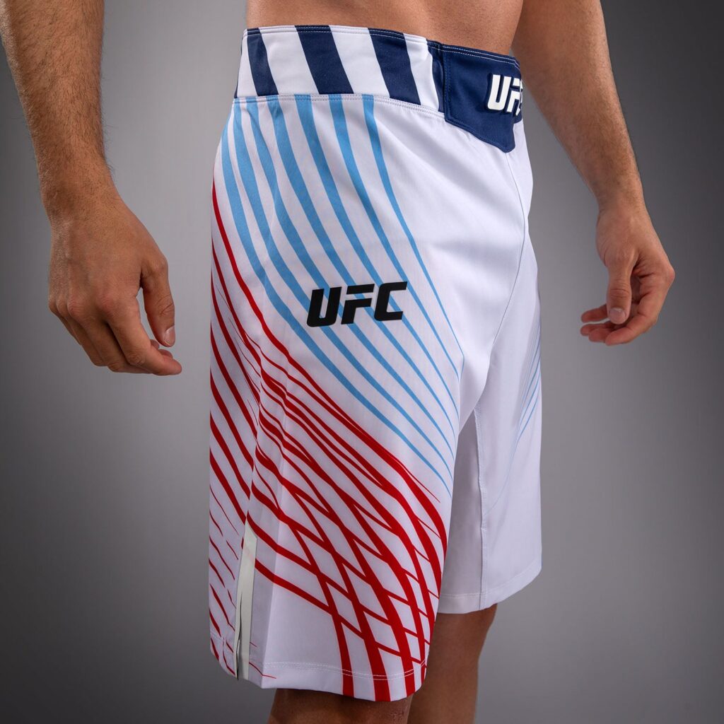 Шорты Men's Official UFC Freedom 250 by Venum White Authentic Fight Night Long Fit Fight